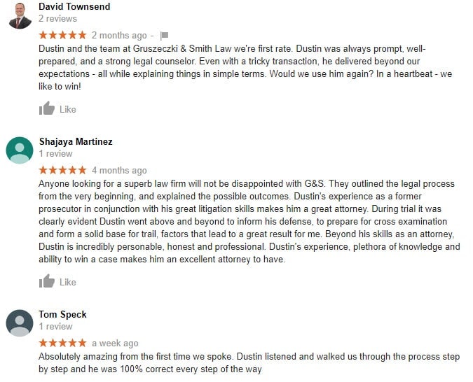 5 star Chicago DUI Lawyer review - G&S DUI Attorneys at Law